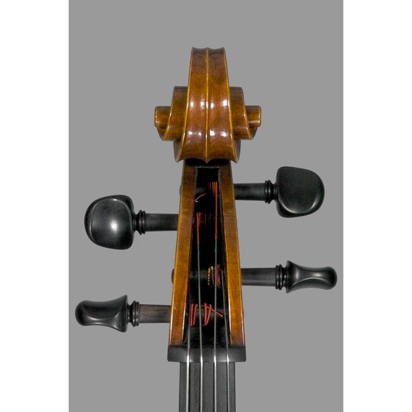 Photo of Polstein & White Rugeri model 'cello scroll front