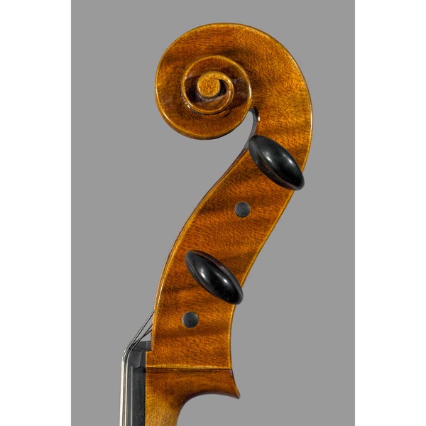 Photo of Polstein & White Gofriller model 'cello scroll treble side